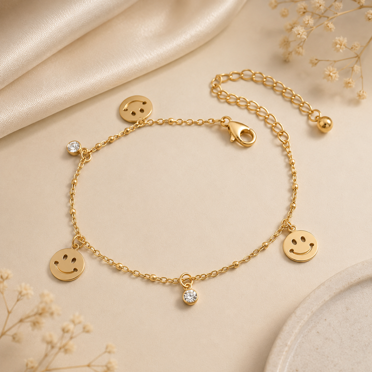 Happy Charm Gold Bracelet