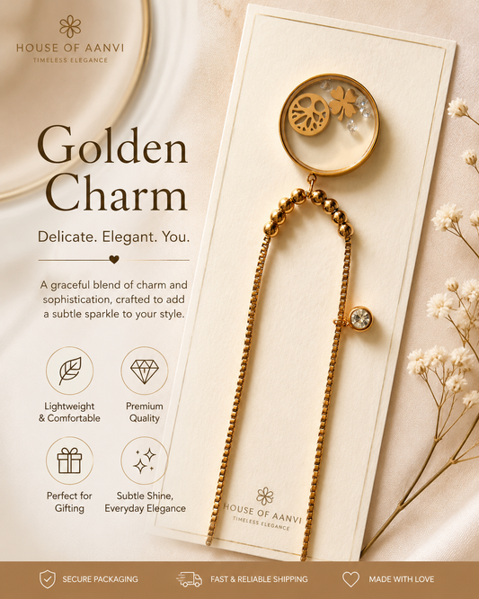 Golden Charm Adjustable Chain