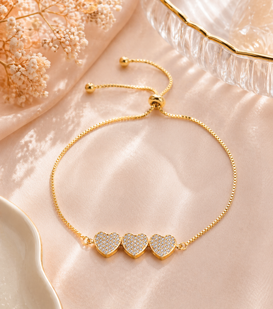 Midnight Rose “Trésor” Geometric Pavé Bangle in Warm Rose-Tone