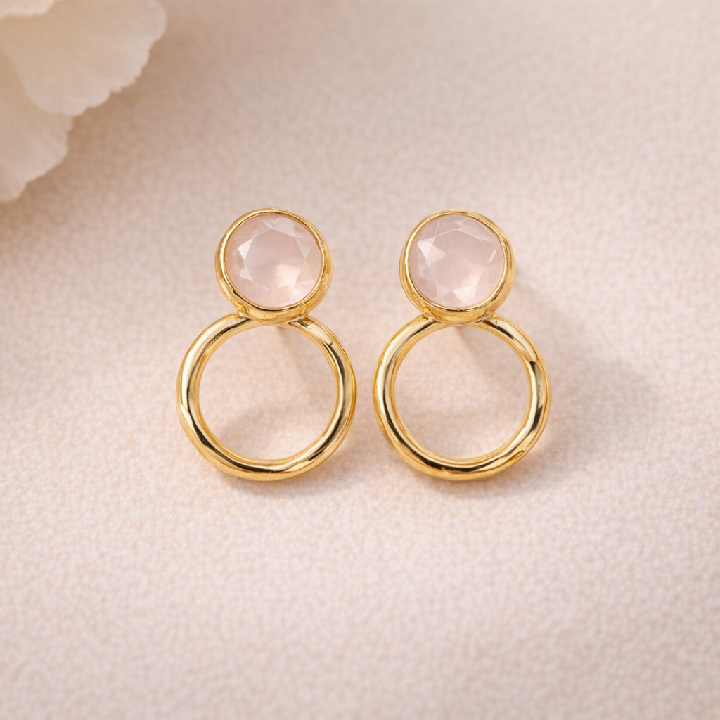 Brilliant Starburst Halo Stud Earrings in Polished Silver-Tone
